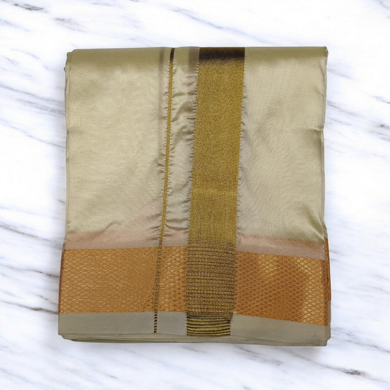 Horad Premium Art Silk ButterScotch Dhoti