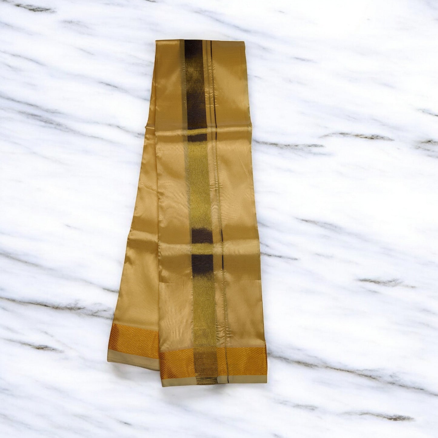 Horad Premium Art Silk Champagne Dhoti