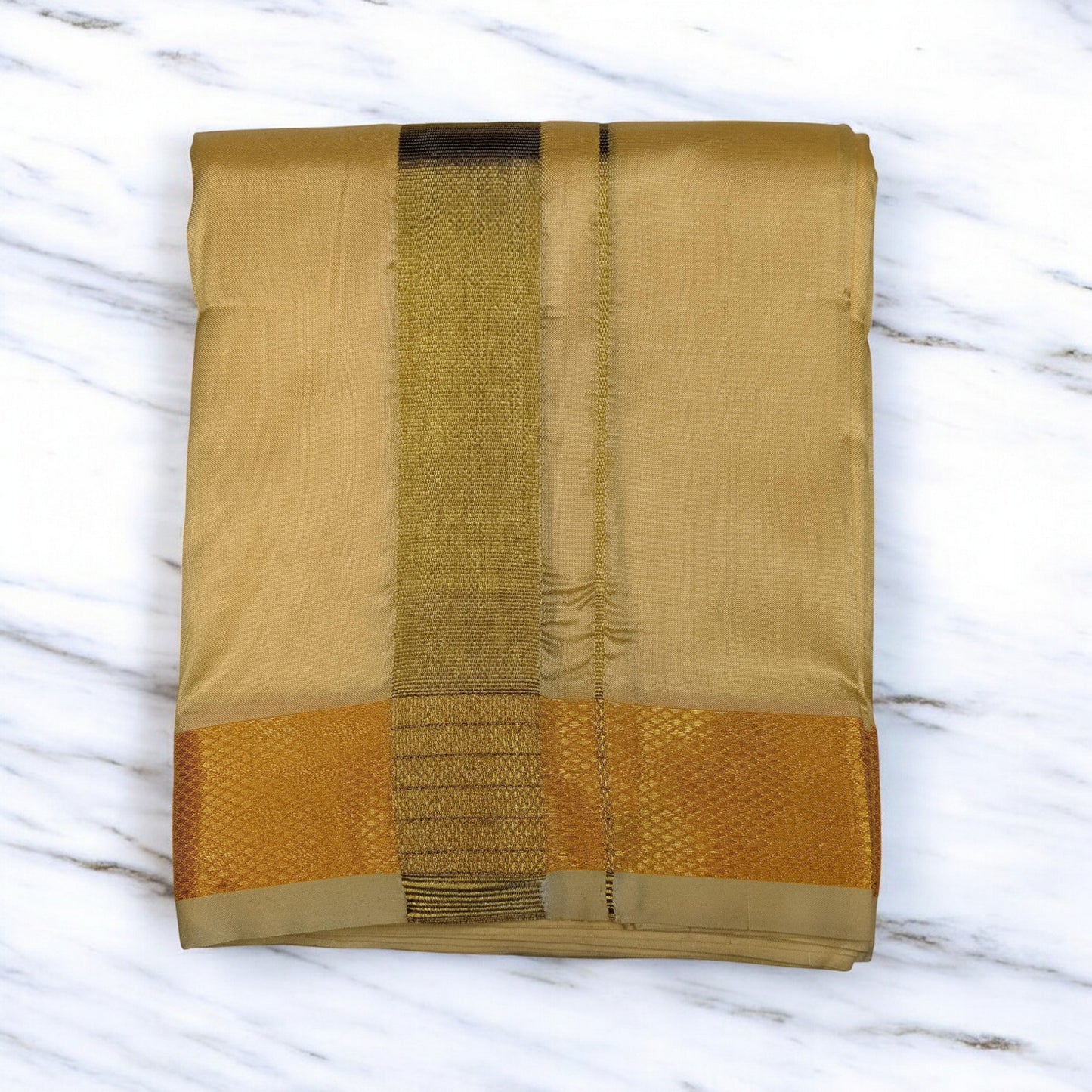 Horad Premium Art Silk Champagne Dhoti