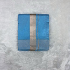 Horad Premium Art Silk Sky Blue Dhoti