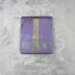Horad Premium Art Silk Lavender Shirt + Dhoti