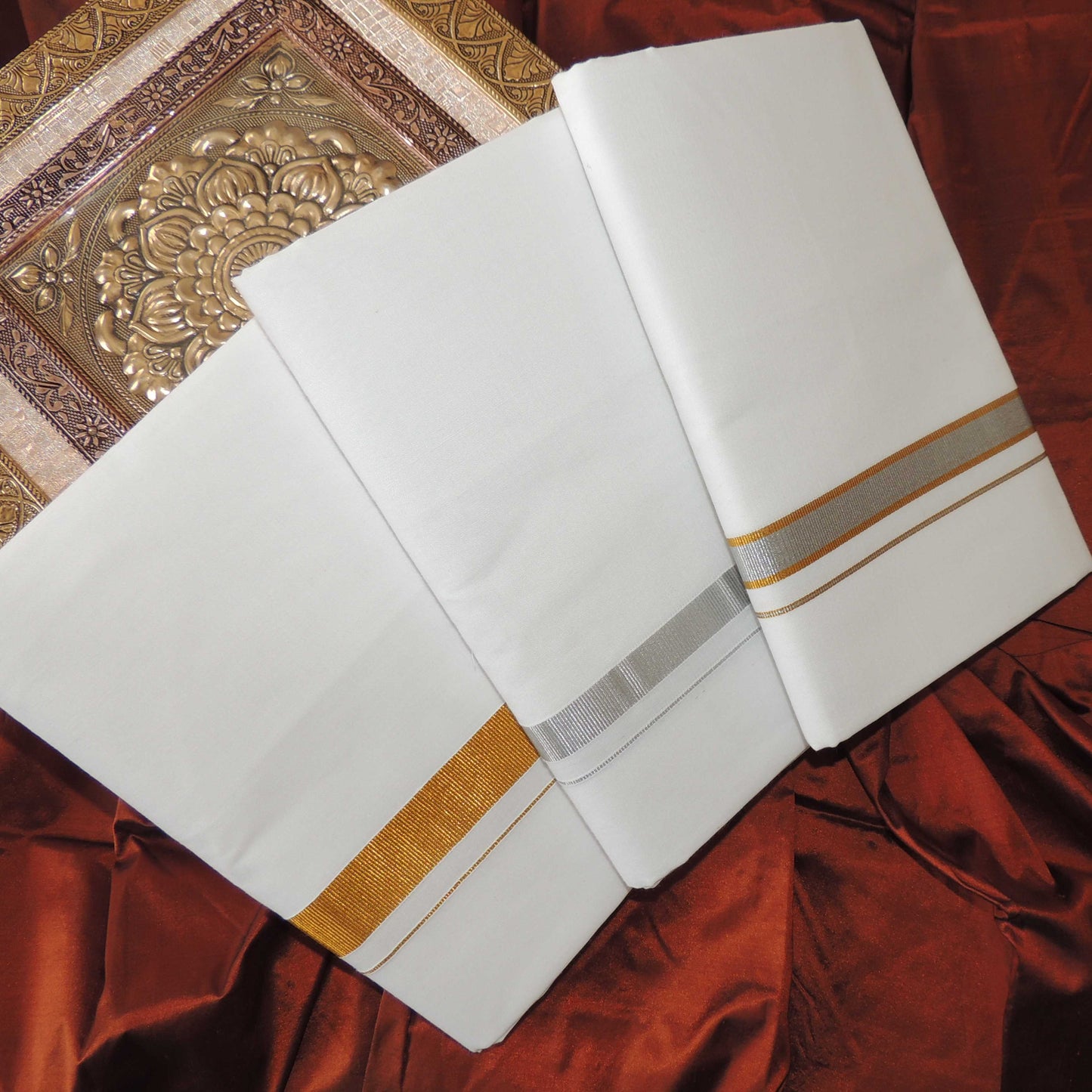 Horad Pure Cotton GSSg V3 3 Pack Dhoti Combo