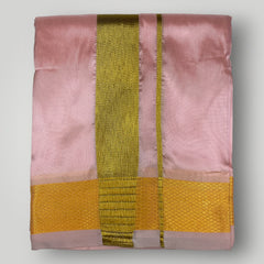 Horad Premium Art Silk Petal Pink Dhoti