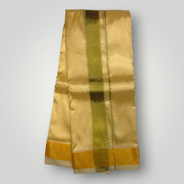 Horad Premium Art Silk Champagne Dhoti
