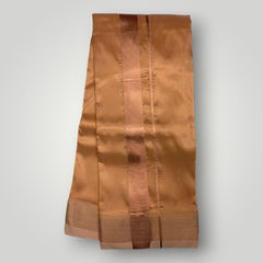 Horad Premium Art Silk Light Copper Dhoti