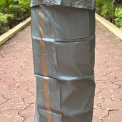 Horad Premium Art Silk Steel Grey Shirt + Welcro Dhoti