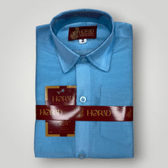 Horad Premium Art Silk Sky Blue Kids Set