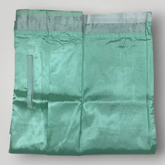Horad Premium Art Silk M.L.Green Shirt + Welcro Dhoti