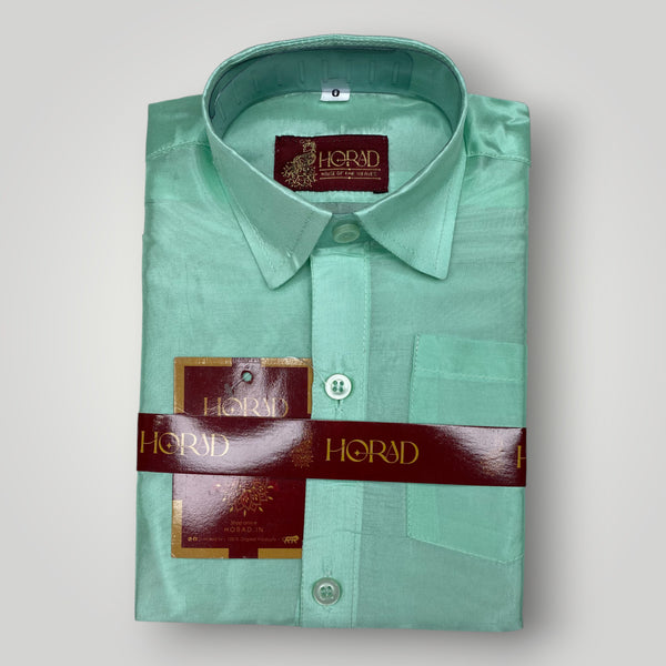 Horad Premium Art Silk M.L.Green Kids Set