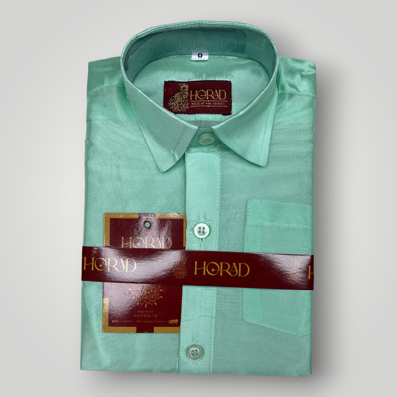 Horad Premium Art Silk M.L.Green Kids Set