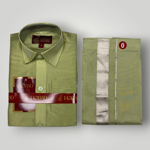 Horad Premium Art Silk FIR.Green Kids Set