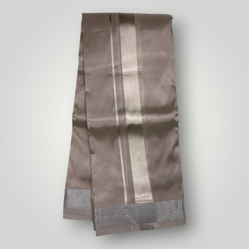 HORAD Premium Art Silk Sandstone  Dhoti with Shirt Material