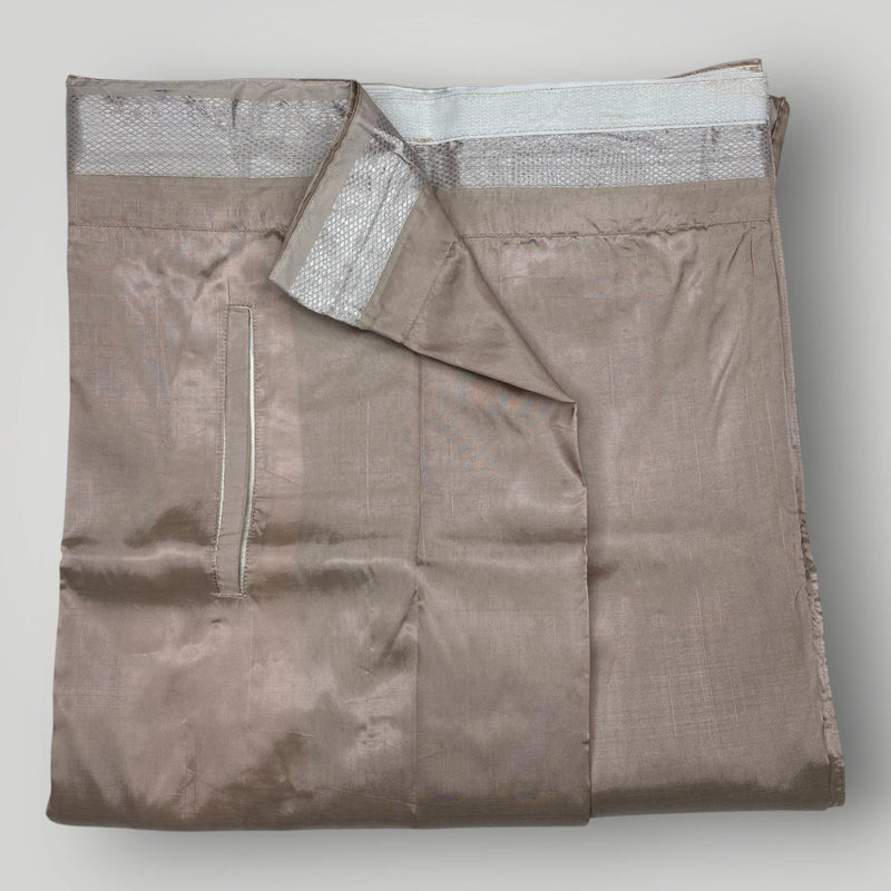 Horad Premium Art Silk Sandstone Shirt + Welcro Dhoti