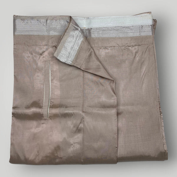 HORAD Premium Art Silk Sandstone Welcro Dhoti with Shirt Material