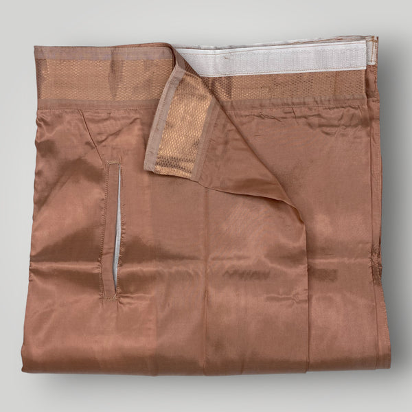 Horad Premium Art Silk Copper Welcro Dhoti + Angavastram