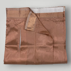 Horad Premium Art Silk Dad and Son Copper  Shirt + Welcro Dhoti