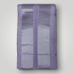 Horad Premium Art Silk Lavender Welcro Dhoti + Angavastram