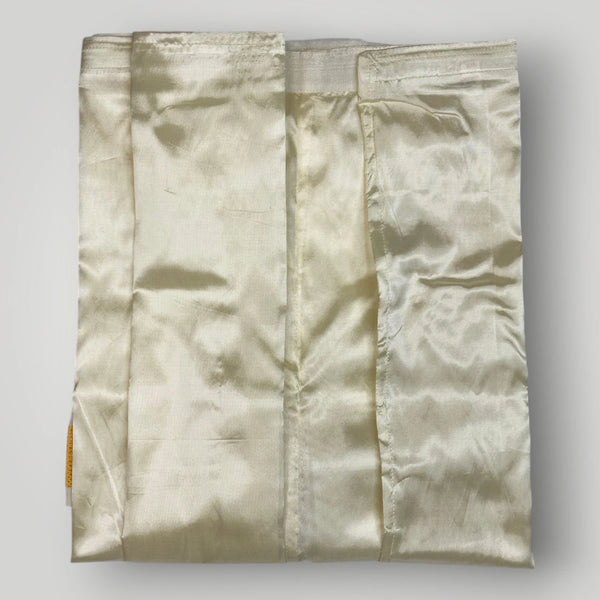 Horad Premium Art Silk RoseGold Shirt + Cream with RoseGold+Gold Border Welcro Dhoti
