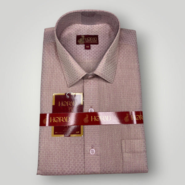 Horad Kora Cotton Tissue Emboss Magenta Shirt+Dhoti