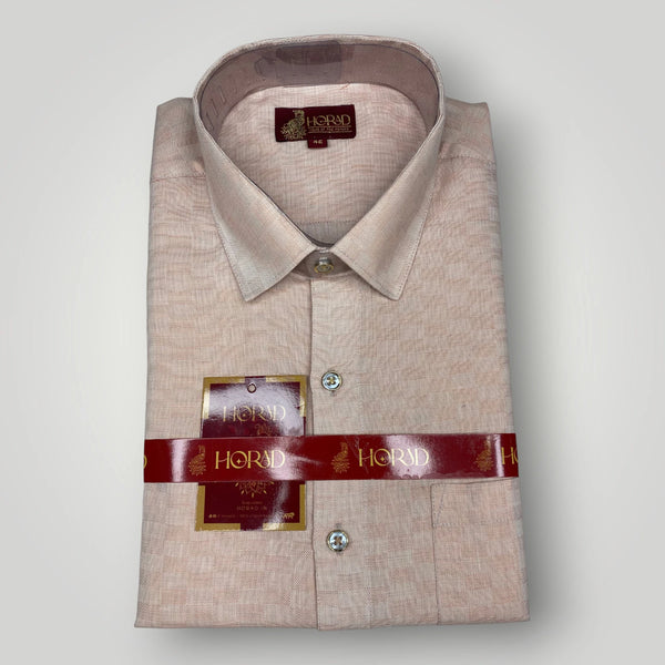 Horad Kora Cotton Tissue Light Copper Emboss Shirt+Dhoti