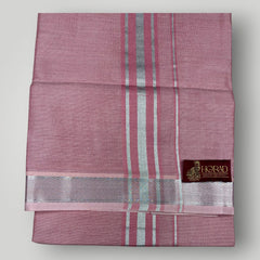 Horad Kora Cotton Tissue Light Pink Shirt+Dhoti