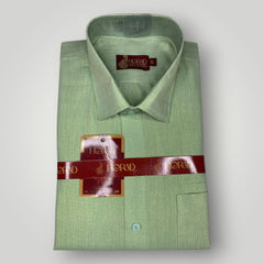 Horad Kora Cotton Tissue Apple Green Shirt+Dhoti