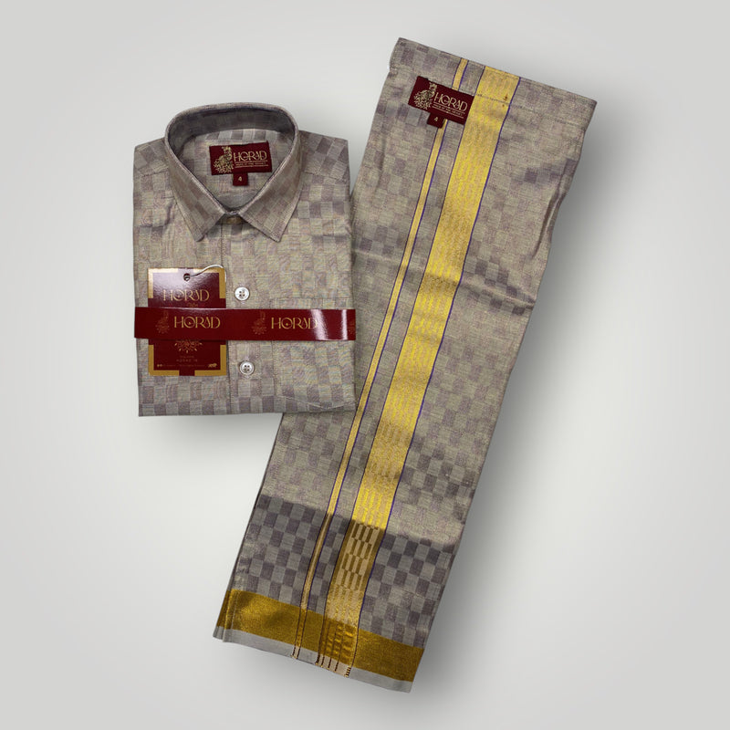 Horad Kora Cotton Tissue Square Emboss Sandstone Kids Set