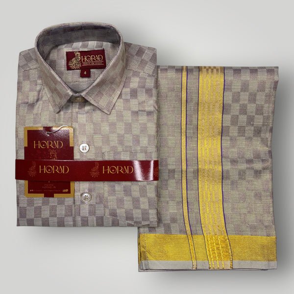 Horad Kora Cotton Tissue Square Emboss Sandstone Kids Set