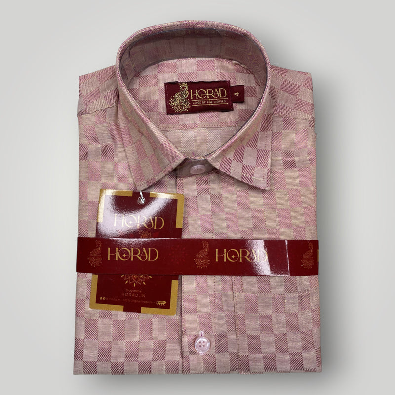 Horad Kora Cotton Tissue Square Emboss Magenta Kids Set