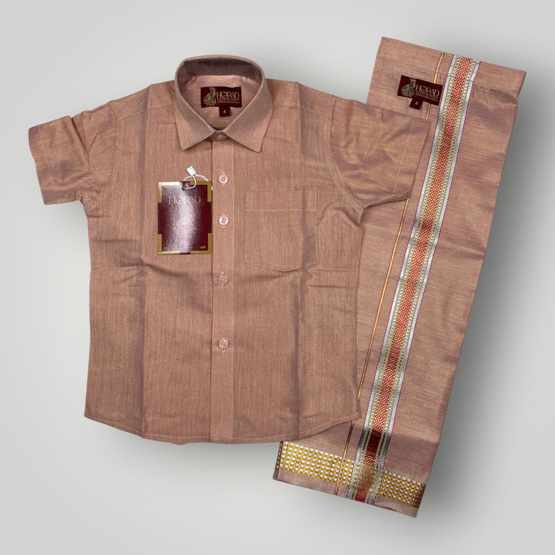 Horad Kora Cotton Tissue Hot Red Kids Set