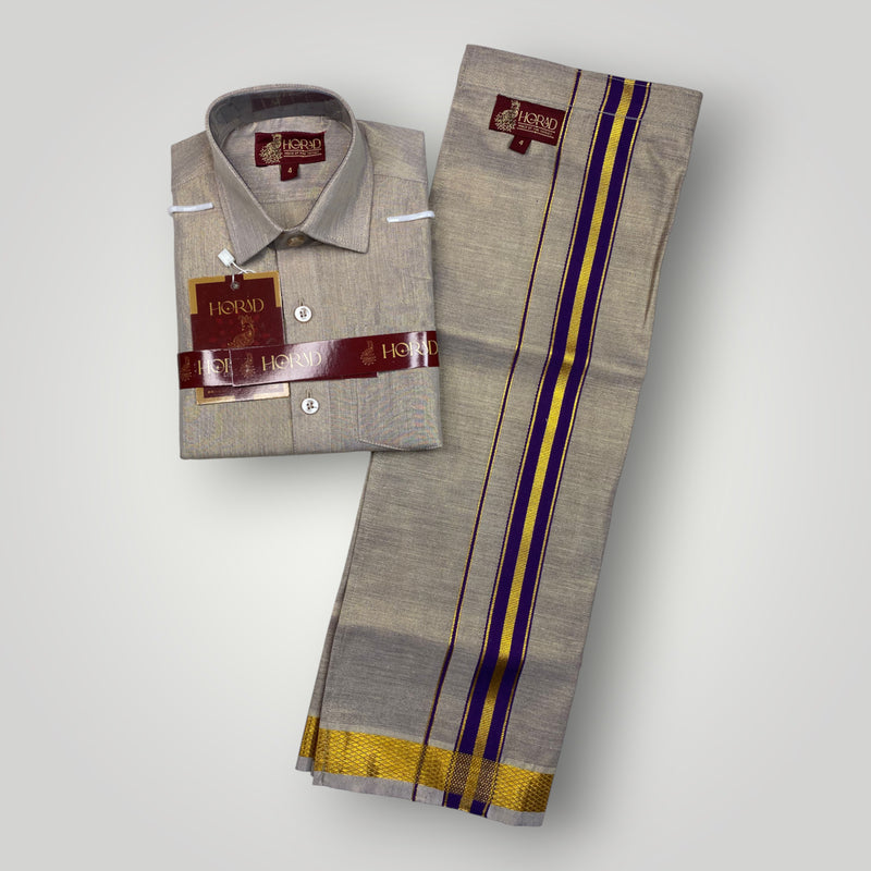 Horad Kora Cotton Tissue Light Sandstone Kids Set