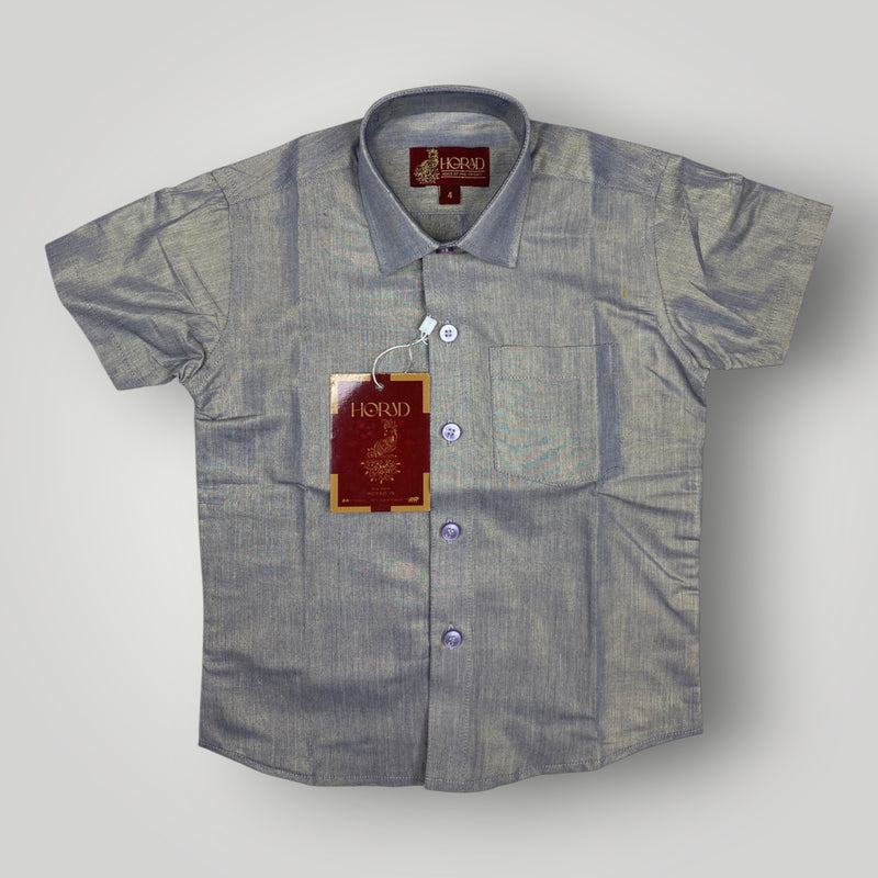 Horad Kora Cotton Tissue Bluish Grey Kids Set