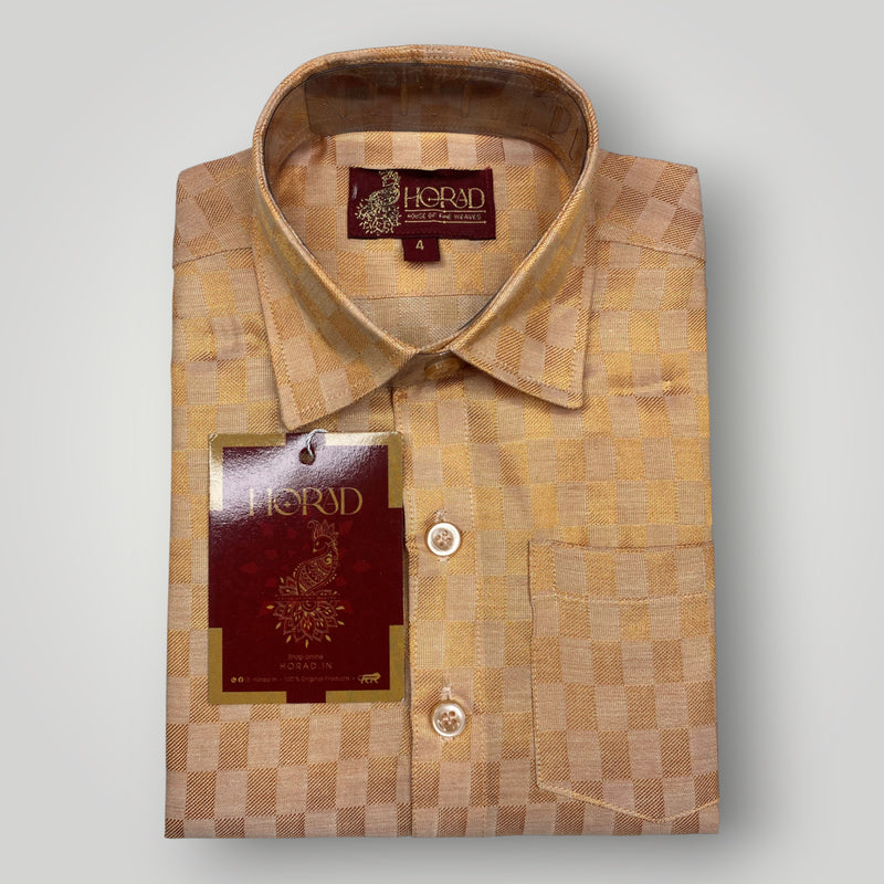 Horad Kora Cotton Tissue Square Emboss Light Copper Kids Set