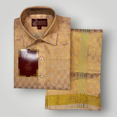 Horad Kora Cotton Tissue Square Emboss Light Copper Kids Set