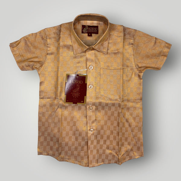 Horad Kora Cotton Tissue Square Emboss Light Copper Kids Set