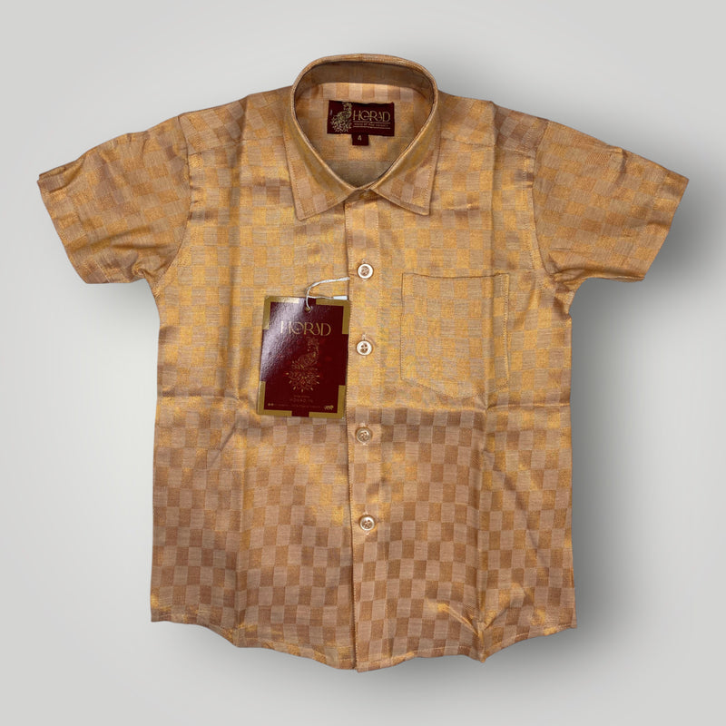 Horad Kora Cotton Tissue Square Emboss Light Copper Kids Set