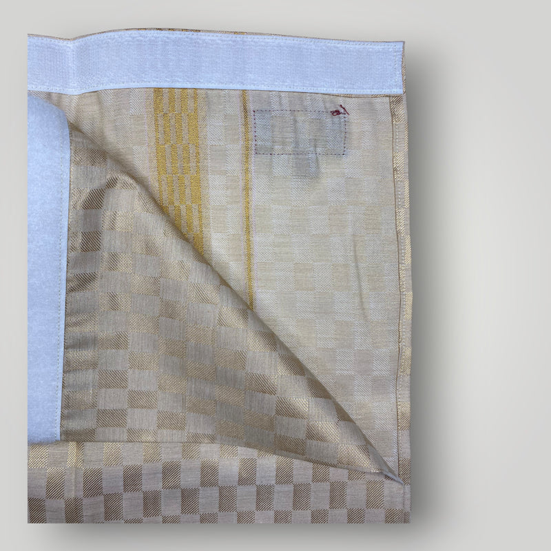 Horad Kora Cotton Tissue Square Emboss Light Gold Kids Set