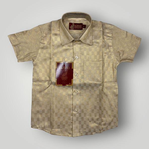 Horad Kora Cotton Tissue Square Emboss Light Gold Kids Set