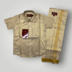 Horad Kora Cotton Tissue Square Emboss Light Gold Kids Set