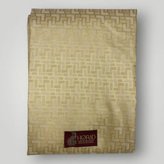 Horad Premium Art Silk Gold Emboss Shirt Material+Dhoti