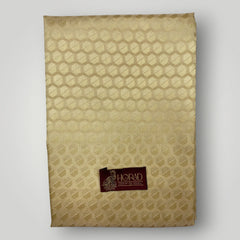 Horad Premium Art Silk Gold Emboss Shirt Material+Dhoti ( 2 in 1)