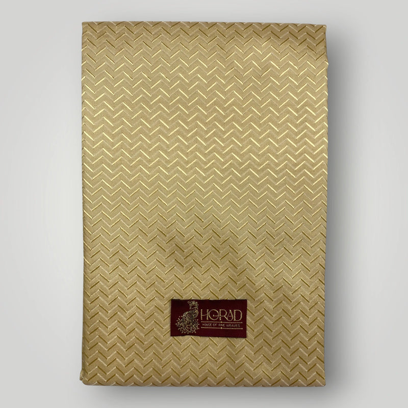 Horad Premium Art Silk Gold Emboss Shirt Material + Dhoti ( 2 in 1)