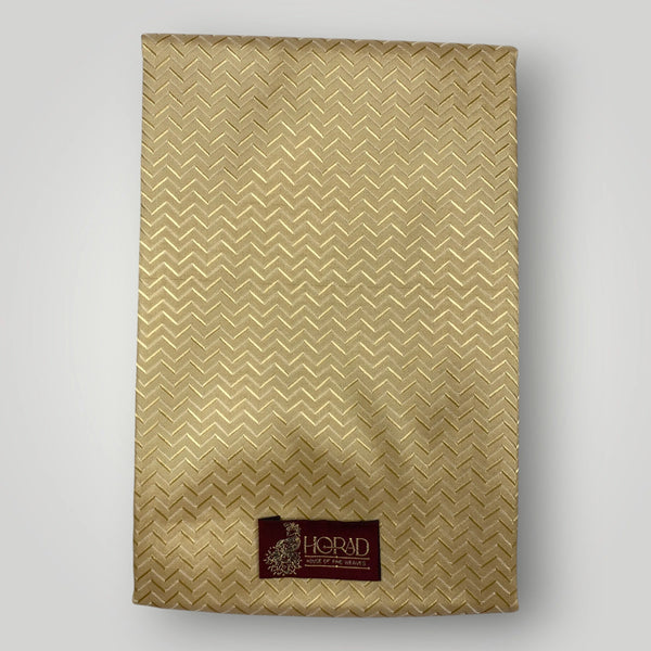 Horad Premium Art Silk Gold Emboss Shirt Material + Dhoti ( 2 in 1)