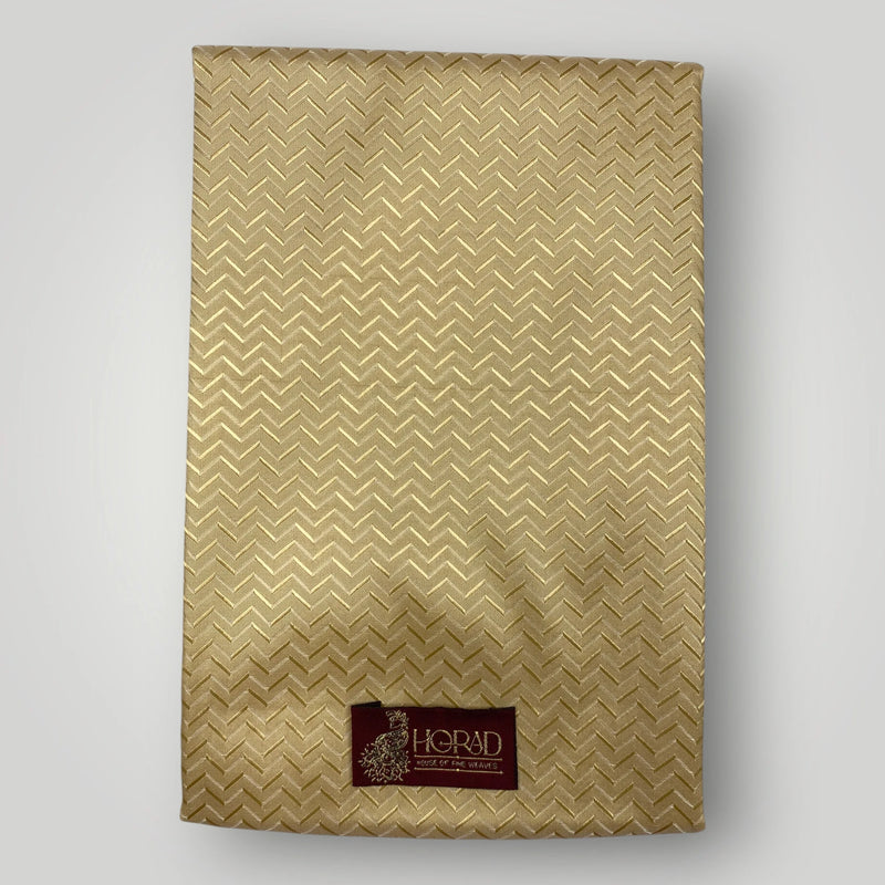 Horad Premium Art Silk Gold Emboss Shirt Material + Dhoti ( 2 in 1)
