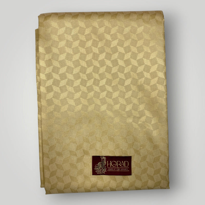 Horad Premium Art Silk Gold Emboss Shirt Material+Dhoti ( 2 in 1)
