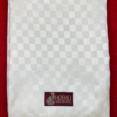 Horad Premium Art Silk Cream Emboss Shirt Material+Dhoti ( 2 in 1)