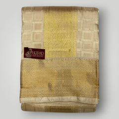 Horad Pure Silk Blend Gold Emboss Shirt Material + Dhoti ( 2 in 1 )