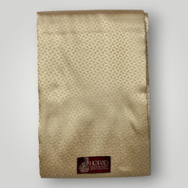 Horad Pure Silk Blend Gold Emboss Shirt Material + Dhoti ( 2 in 1 )