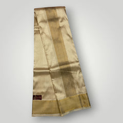 Horad Pure Silk Blend Gold Emboss Shirt Material + Dhoti ( 2 in 1 )
