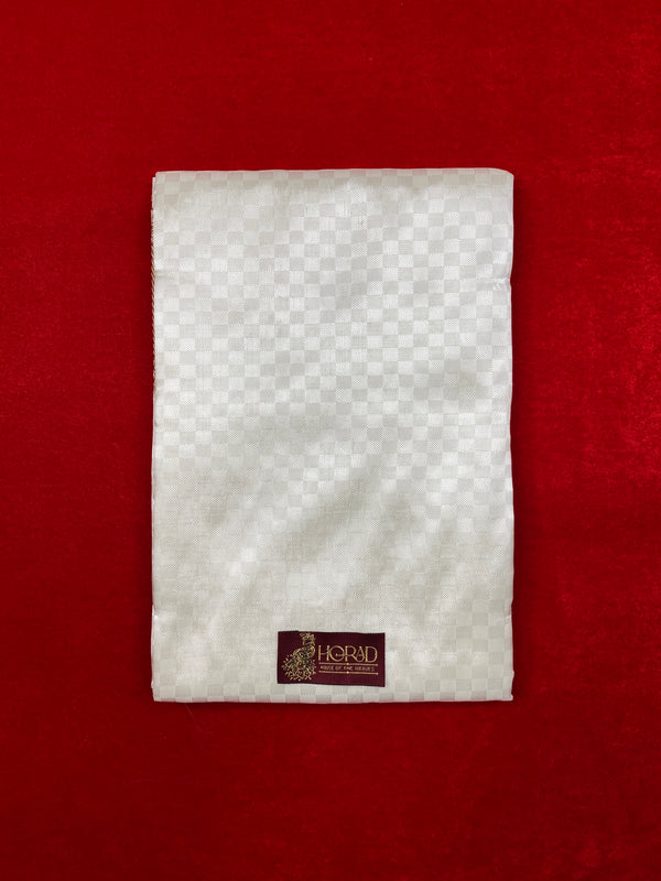 Horad Pure Silk Blend Cream Shirt Material + Dhoti ( 2 in 1 )